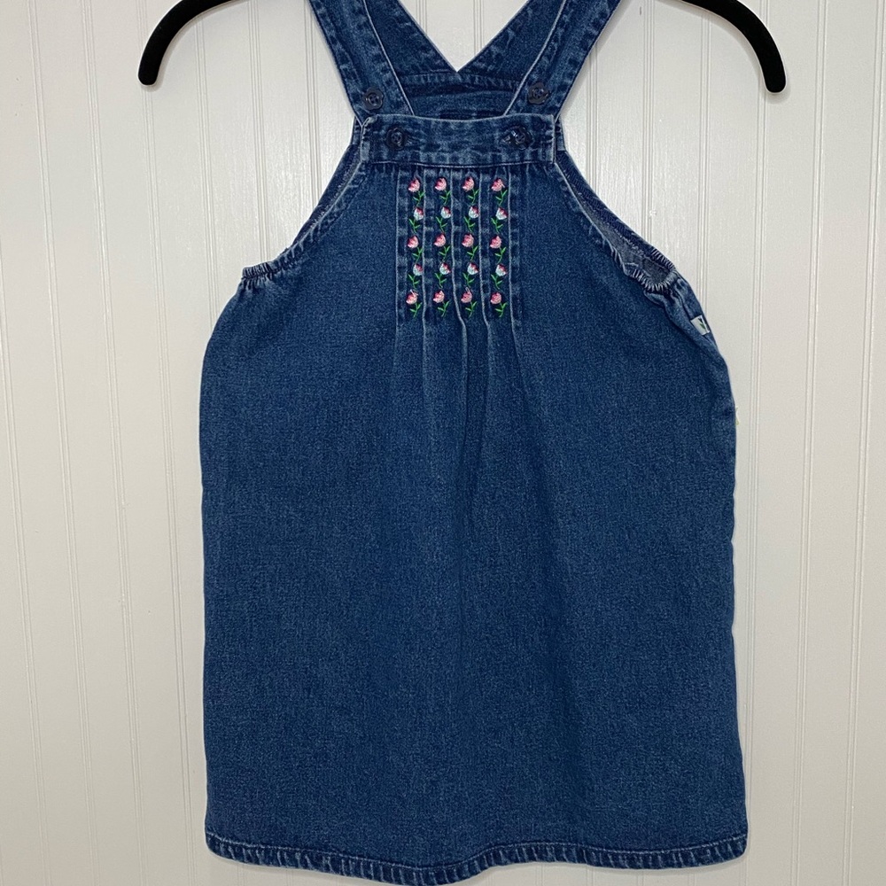 Mc Kids 90s Vintage Little Girls Denim Dress